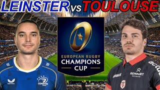 LEINSTER vs TOULOUSE Champions Cup 2024 FINAL Live Commentary [upl. by Naujad]