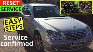 How to reset Service Light on Mercedes C Class  Mercedes C Class Service Reset [upl. by Jermyn]