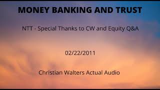 2011 02 22 NTT Special Thanks to CW and Equity QampA [upl. by Quennie]