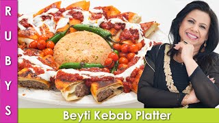 Beyti Kebab Platter Recipe in Urdu Hindi  RKK [upl. by Farhi654]