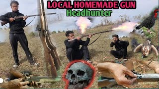 Local Homemade GUN Muzzleloader GunHow To Load Black PowderHeadhunter Naga [upl. by Eelrebmyk]