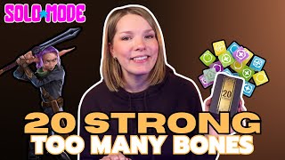 20 Strong Too Many Bones  BGG SoloMode w Foster the Meeple [upl. by Aihsatsan]