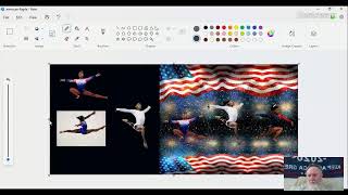 Making Simone Biles Fan Art with TBob Love 104 [upl. by Nort254]