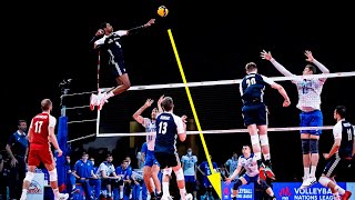 Amazing Volleyball Spikes  Week 4  Mens VNL 2021 [upl. by Bryanty]