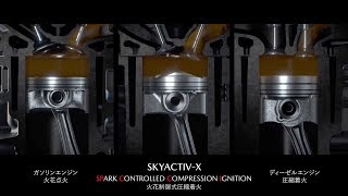 マツダ 次世代ガソリンエンジンSKYACTIVX Mazda SkyactivX  Japanese [upl. by Oringas]