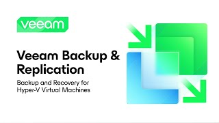 Veeam Backup amp Replication HyperV Backup and Recovery [upl. by Asusej]