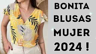 BLUSAS BONITAS 2024 quotMODELOS IDEAS BLUSAS DE MODA [upl. by Essirehs]