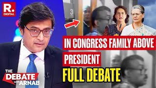 Debate With Arnab Snubbing Kharge At Nomination Filing Cong Makes It Clear  Family First [upl. by Alderman743]