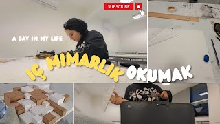 UYKUSUZ GECELER 😴 l iç mimarlık okumak vlog [upl. by Mathi]