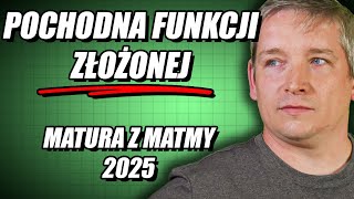 Nowość na maturze 2025 z matmy PR Pochodna funkcji złożonej [upl. by Mond842]