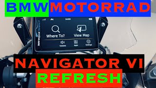 BMW MOTORRAD NAVIGATOR VI REFRESH WALKAROUND  BMW R1250GS ADVENTURE [upl. by Hallam561]