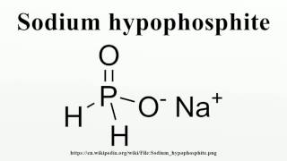 Sodium hypophosphite [upl. by Linnet]