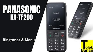 Panasonic KXTF200  Unboxing  Menu amp Ringtones  Dzwonki  Classic Phone [upl. by Zacarias618]