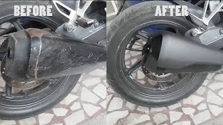 How To Paint Your Bike Parts With Spray Paint  DIY [upl. by Kisor]