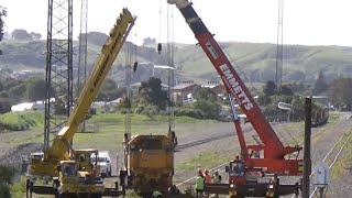 DC Locomotives In Difficulty In Whanganui 2014 [upl. by Inalaek367]