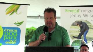 Eric Stonestreet of Modern Family kicks off the 3rd annual Beneful Dream Dog Park contest [upl. by Aitercul475]