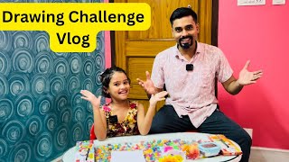 Drawing Challenge Vlog  Bangla Vlogs  Naisha Vlogs Official [upl. by Nabila67]