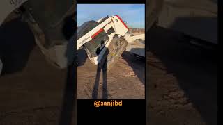 excavator lifting on the car beku gari 351 [upl. by Kirchner]