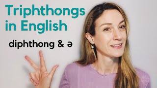 Triphthongs in English  diphthong amp ə combination in one syllable  English Pronunciation [upl. by Fisken]