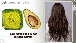 Mascarilla de aguacate para el cabello seco y maltratado [upl. by Anett]