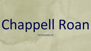 Chappell Roan Pronunciation How to Pronounce Chappell Roan [upl. by Damha]