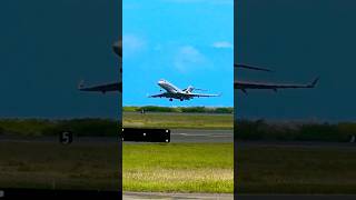 Bombardier Global Express plane takeoff in HNL Int’l Airport bombardier airplane hnlairport [upl. by Myo]