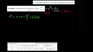 Ex  développement limité à lordre 2 en 0 de fx  expx1  x [upl. by Anitnegra]