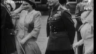 Queen Wilhelmina visits Buckingham Palace 1946 [upl. by Novick]