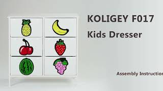 F017 Kids drawer dresserInstallation Video [upl. by Enileuqaj]