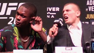 Israel Adesanya and Marvin Vettori GO BALLISTIC  UFC 263 Press Conference [upl. by Olemrac967]