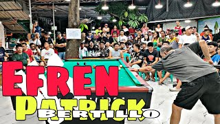 22 HD EFREN BATA REYES 🇵🇭 🆚 🇵🇭 PATRICK BERTILLO RACE 20 EXHIBITION MATCH 1400 VALENZUELA [upl. by Hoopen545]