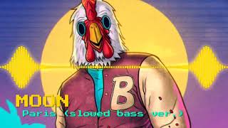 MOON  Paris slowed bass ver  Hotline Miami OST [upl. by Wehttam]