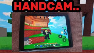 MOBILE TRYHARD DOSE HANDCAM Roblox Bedwars [upl. by Story951]