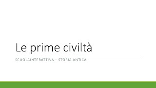 Le prime civiltà il passaggio da nomadi a sedentari [upl. by Essirahs]