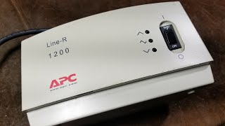 APC LineR 1200 Voltage Regulating Power Conditioner Review [upl. by Randi]