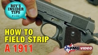 How To Field Strip A 1911 [upl. by Navar]