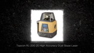 Topcon RL200 2S High Accuracy Dual Slope Laser [upl. by Annohsak]