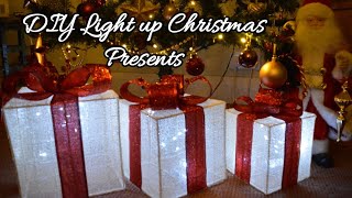 DIY Light up Christmas Presents  Crafty Ellie [upl. by Gilly]