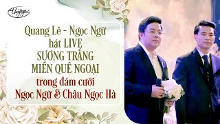 Quang Lê Ngọc Ngữ hát LIVE  Sương Trắng Miền Quê Ngoại Đinh Miên Vũ [upl. by Fairleigh]