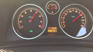 Opel Zafira B 18 VVT 0180kmh Acceleration [upl. by Ahsilrac]