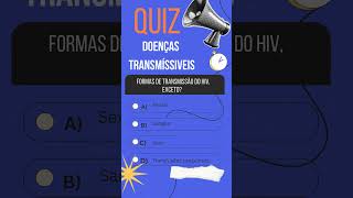 Teste seu Conhecimento sobre HIVAIDS 3 [upl. by Junette]