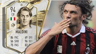 94 PRIME ICON MALDINI PLAYER REVIEW FIFA 23 [upl. by Natalia977]