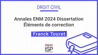 Annales ENM 2024  Droit civil dissertation [upl. by Eignat187]