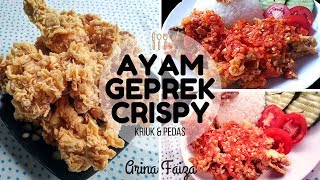 RESEP AYAM GEPREK CRISPY PEDAS [upl. by Aicak936]