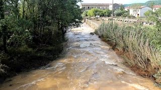 Spéciale intempéries dans le Gard  Crues et inondations à Alès [upl. by Ennaeirb]