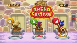 Animal Crossing Amiibo Festival  8 Minigames Gameplay  Wii U [upl. by Inafit656]