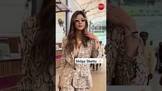 shilpashetty shells out bosslady energy at the airport👑 shorts galattaindia [upl. by Hussey]