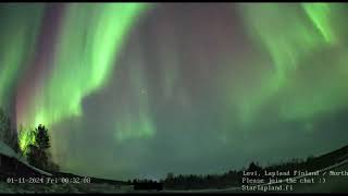 032 20241031 Northern Light Live Levi Finland [upl. by Swift]