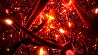 Neurons brainstorm seamless loop red version 4k  Ultra HD by LUCYNA [upl. by Mcconaghy]