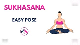 Sukhasana Find Ease in the Easy Pose  Yoga World  How to do Yoga Sukhasana Easy Pose [upl. by Bonita]